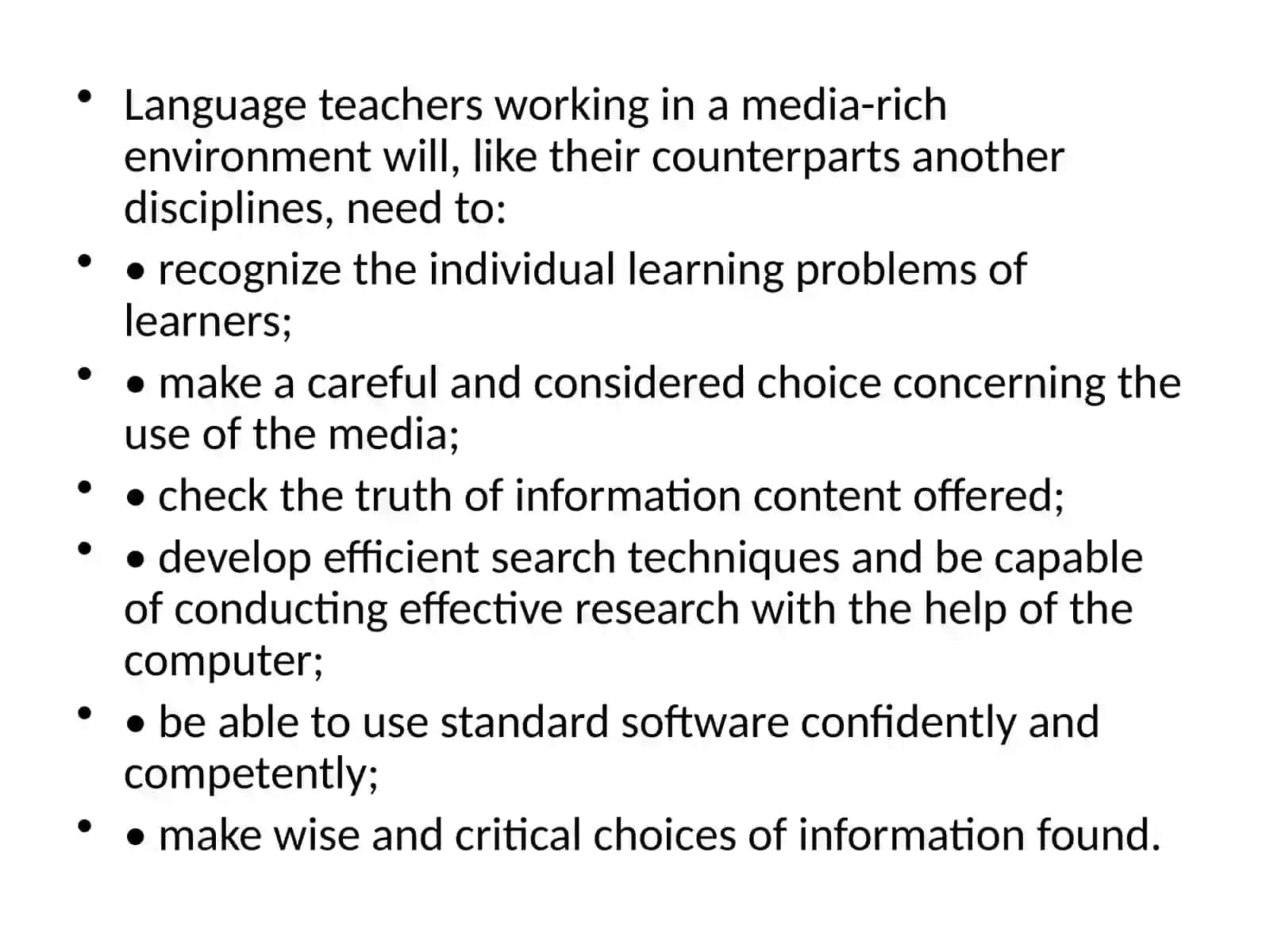 Application of information technologies on foreign language teaching 3