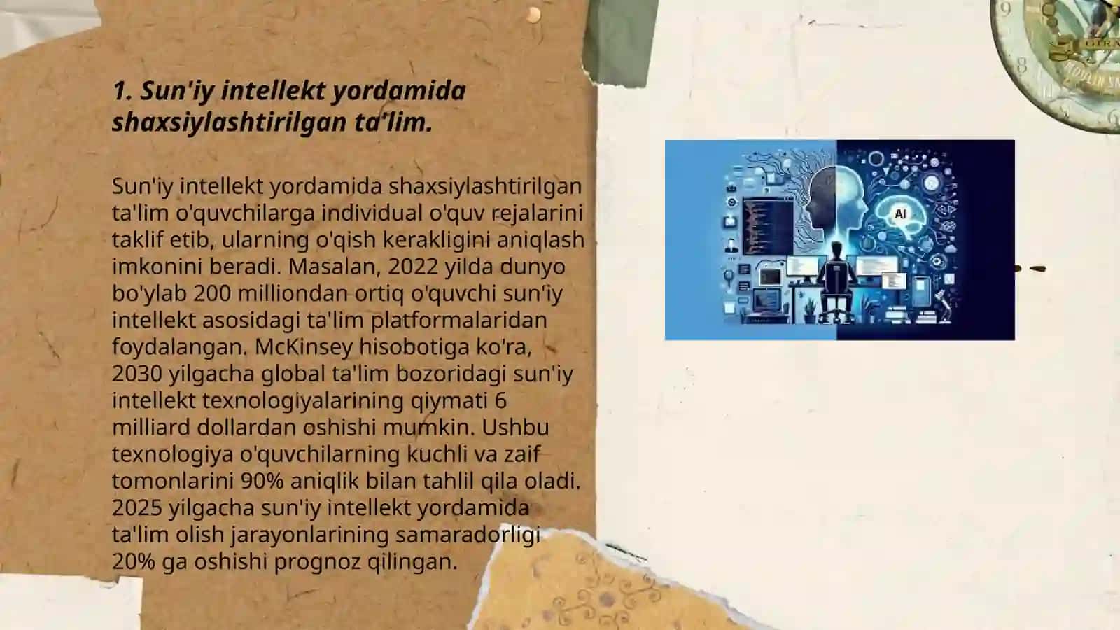Sun’iy intellektning ta’lim sohasida qo’lanilishi 3