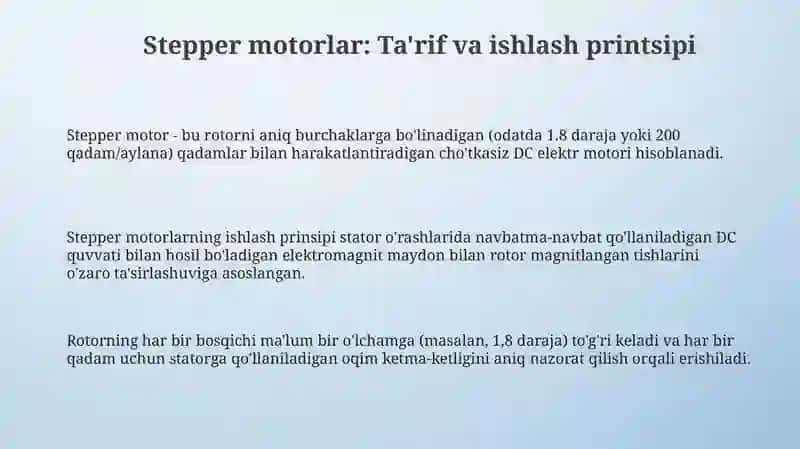 Stepper motorlar 3