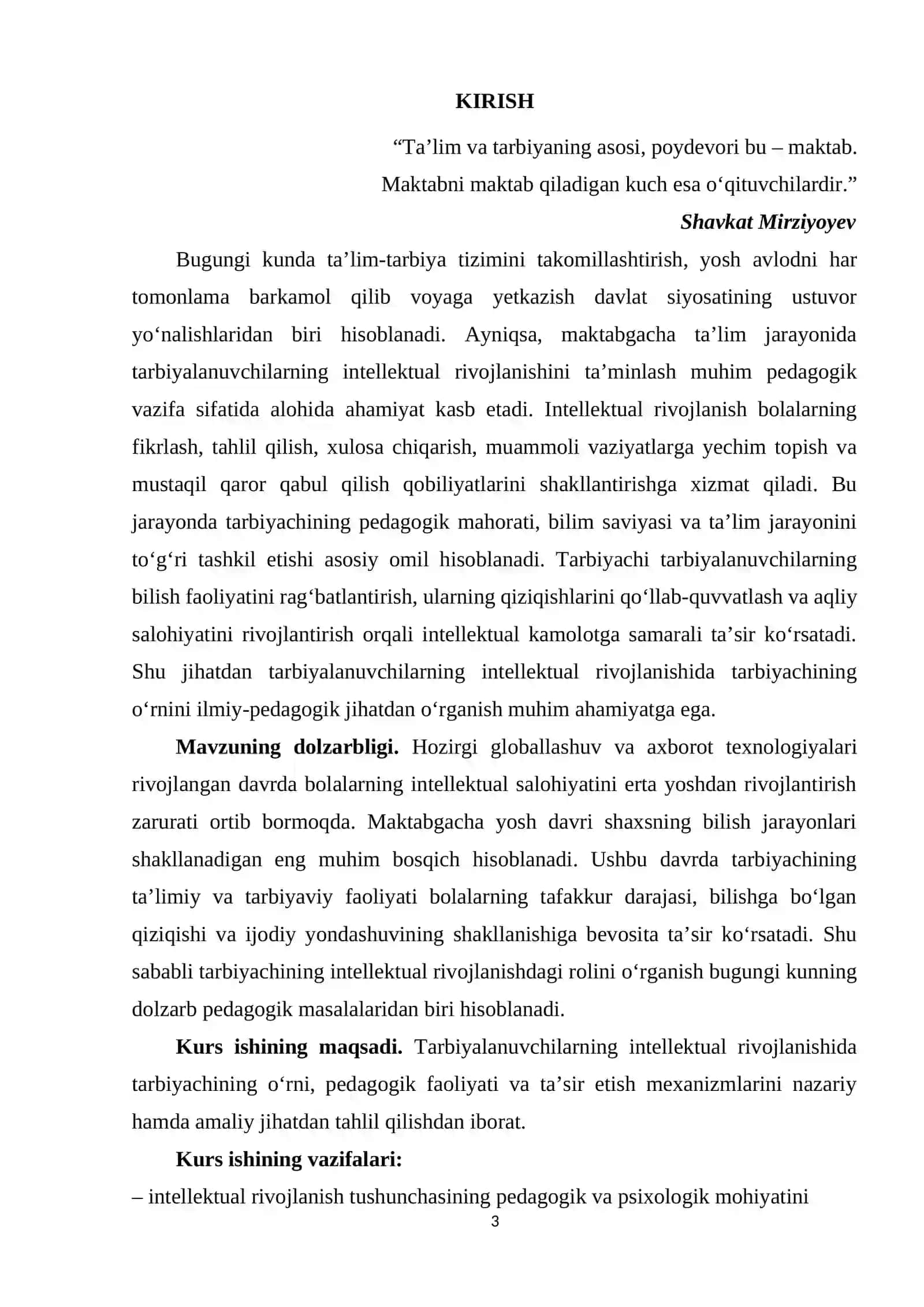 Tarbiyalanuvchilarning intellektual rivojlanishida tarbiyachining o'rni 3