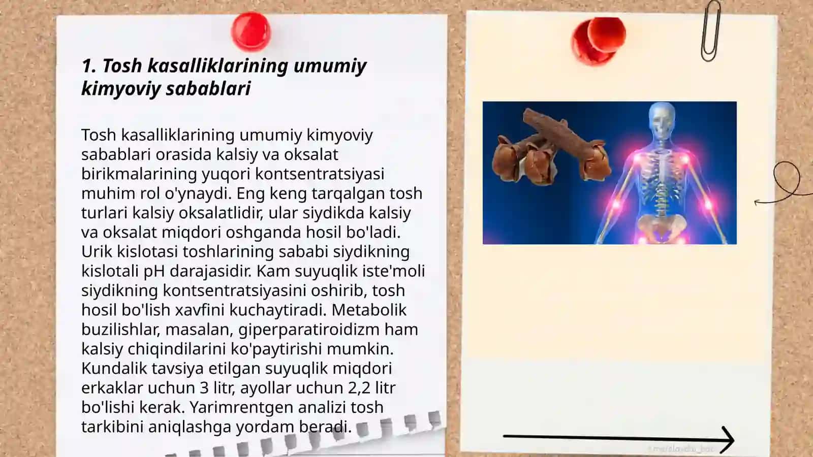 Tosh kasalliklarining kimyoviy asoslari 3