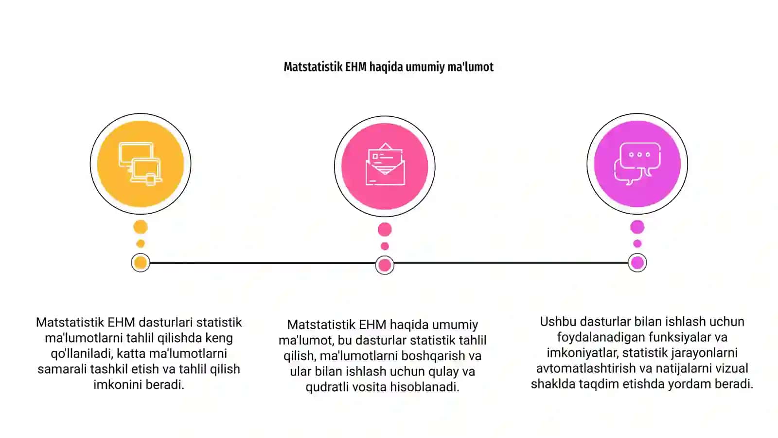 Matstatistik EHM dasturlari va ular bilan ishlash 3