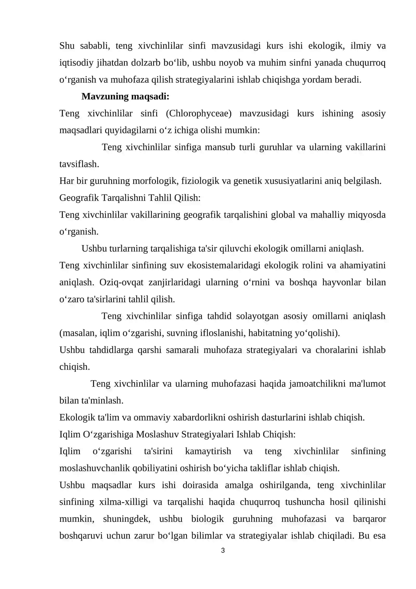Teng xivchinlilar sinfi (Chlorophyceae) 3