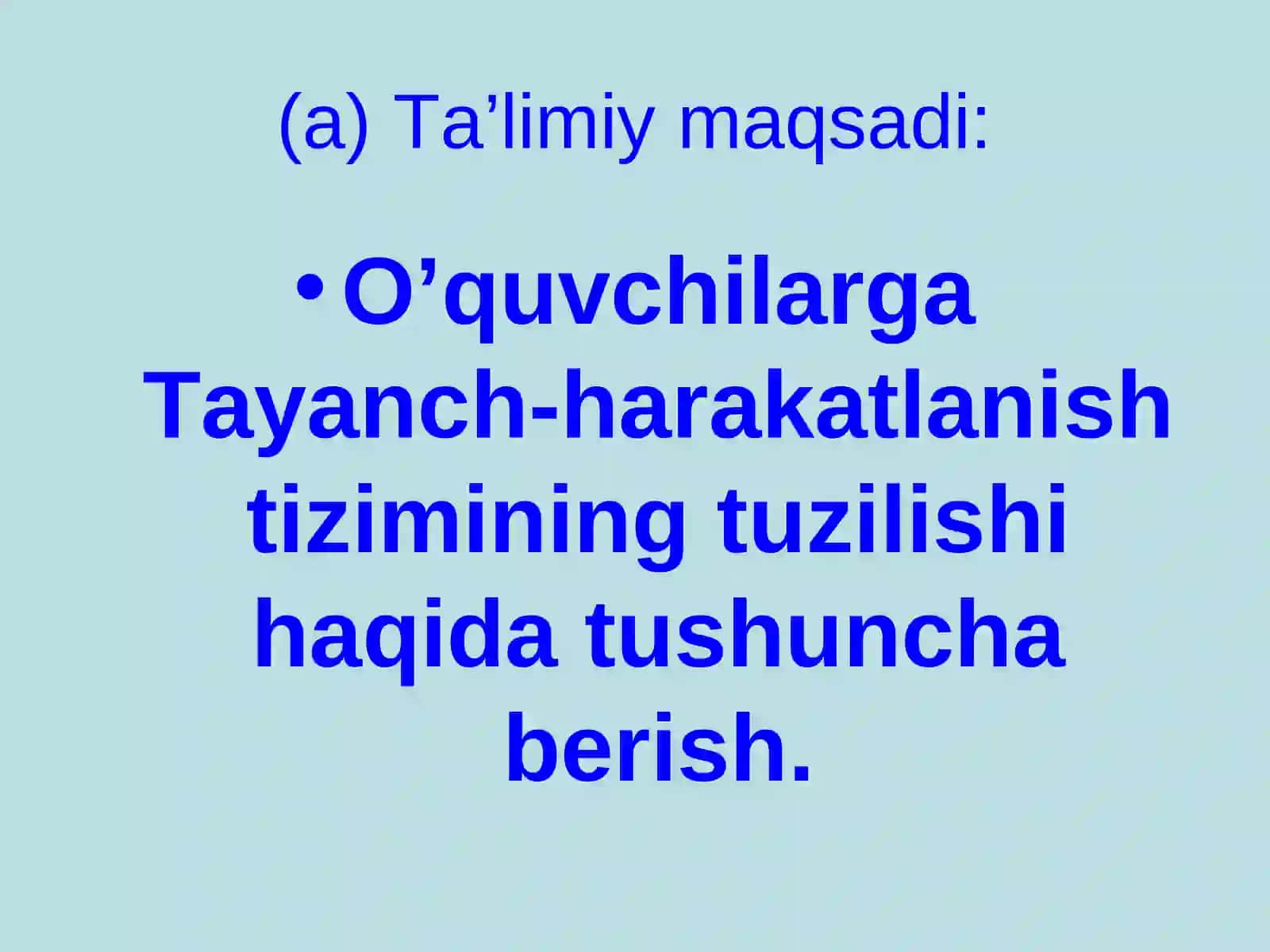 Tayanch harakatlanish sistemasi 3