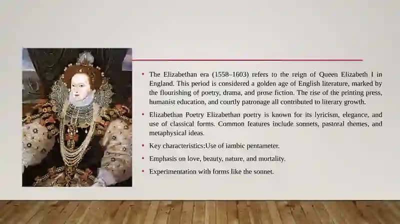 Elizabethan poetry, drama and fiction. 3