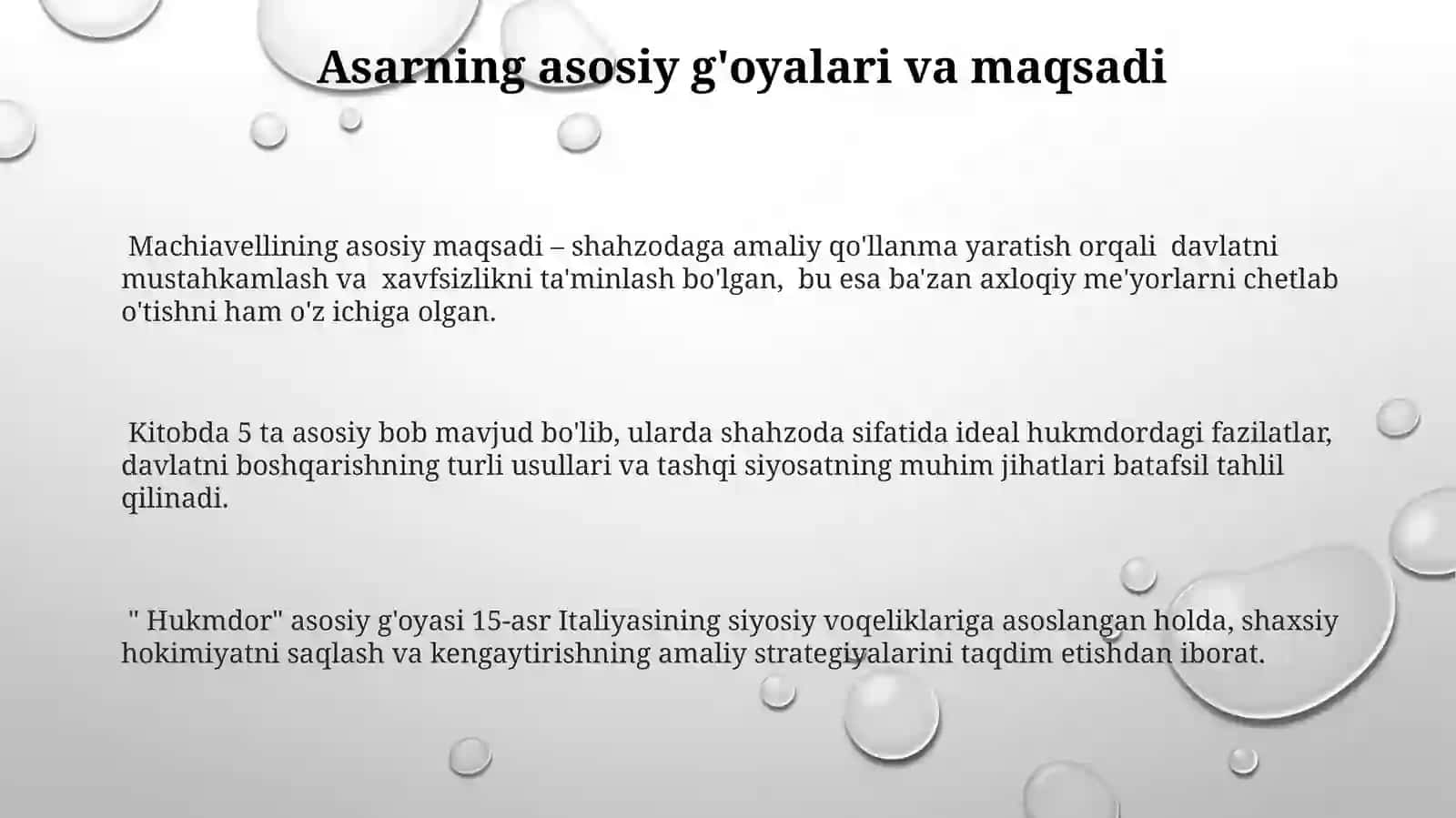 Nikolo Makiavellining "Knyaz" asari 3