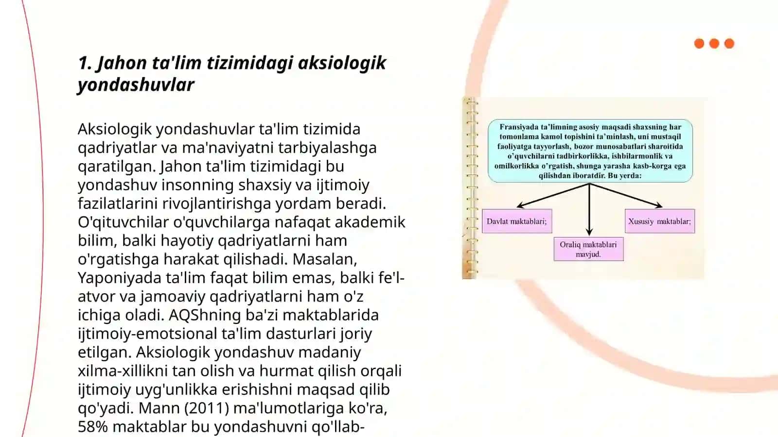 Jahon ta'lim sohasini aksiologizatsiyalash 3