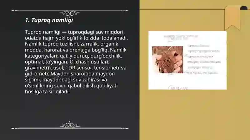 Tuproqning suv xossalari 3