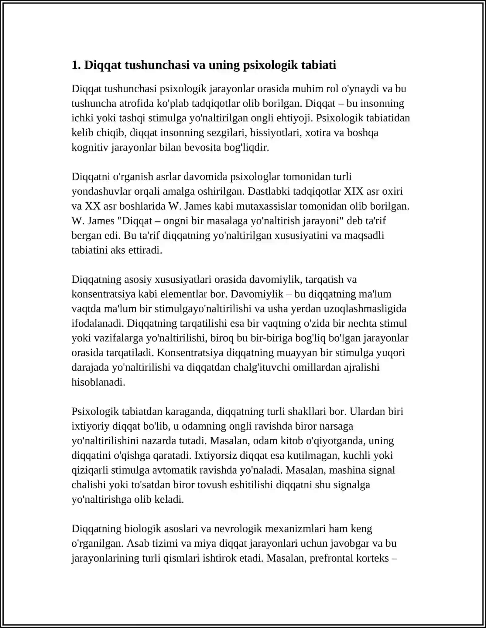 DIQQATNING PSIXOLOGIK JIHATLARI 3