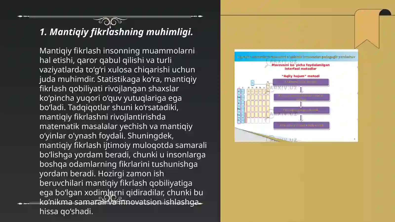 Mantiqiy fikrlashning muhimligi 3