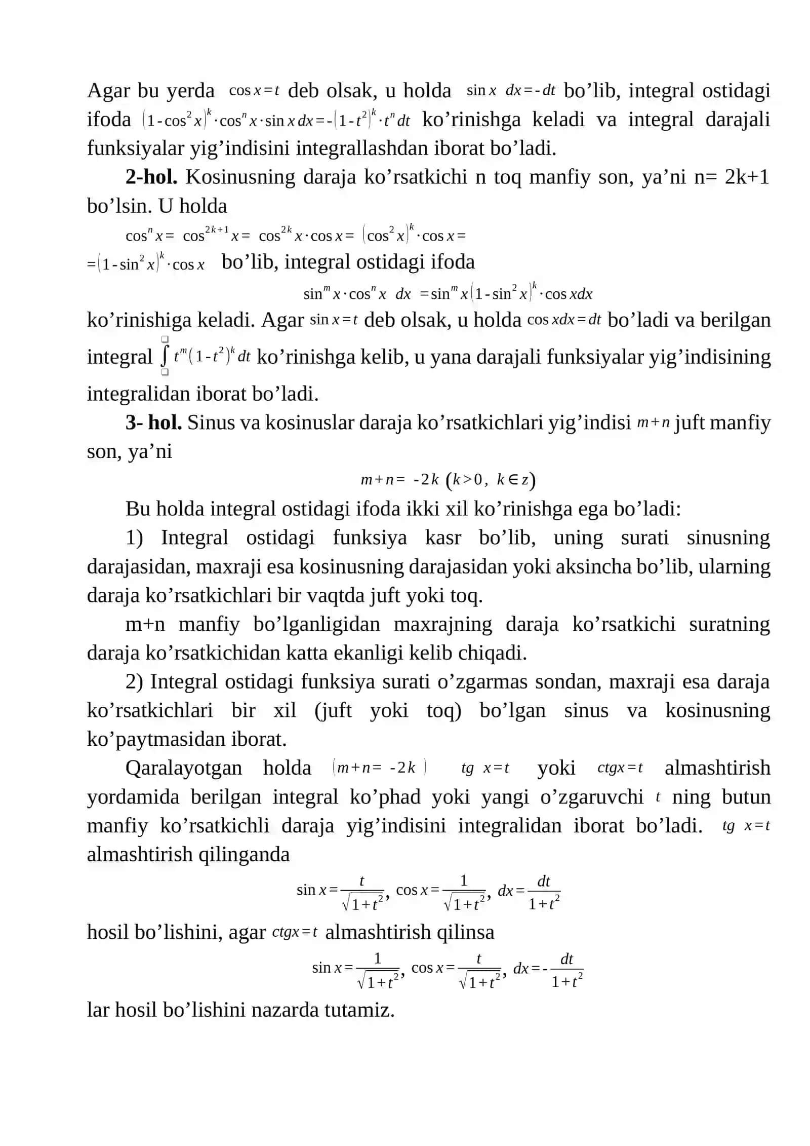 Fizika va astronimiya, Matematik Analiz 3