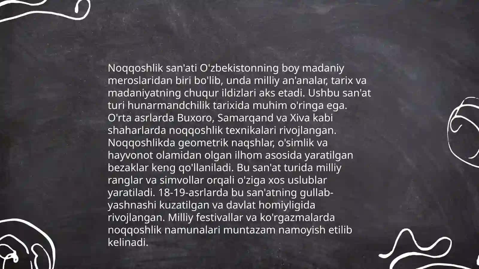 Noqqoshlik san'atining o'ziga xosligi va estetik mohiyati 3
