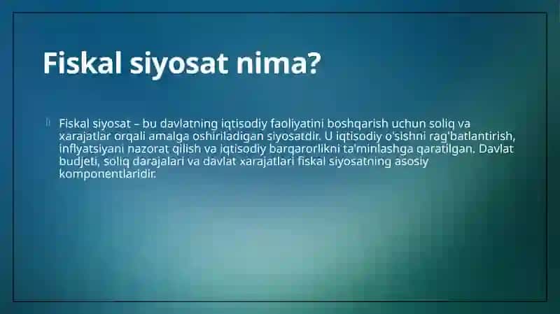 Fiskalsiyosat 3
