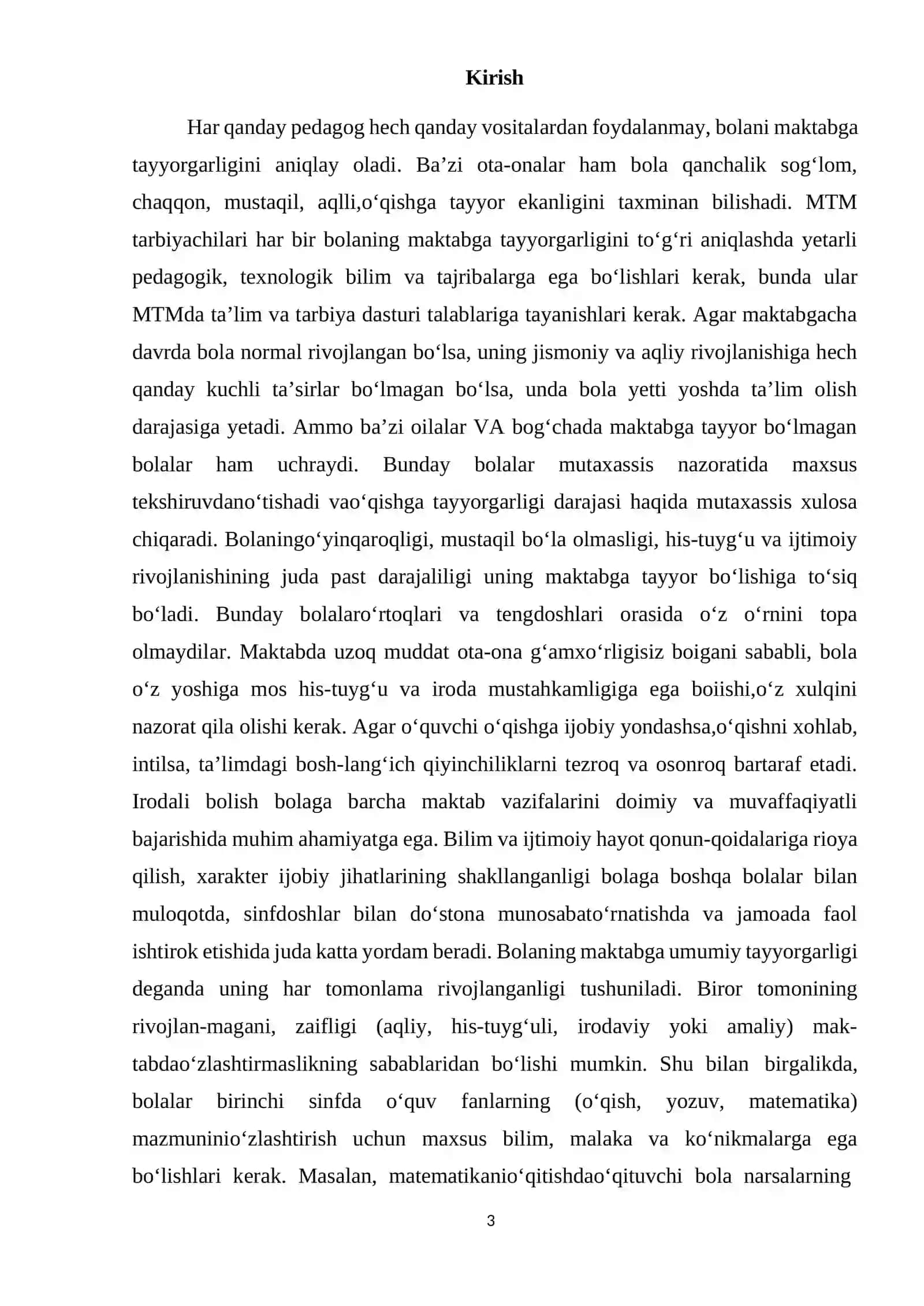 Bolalarni maktabga psixologik tayyorlash 3