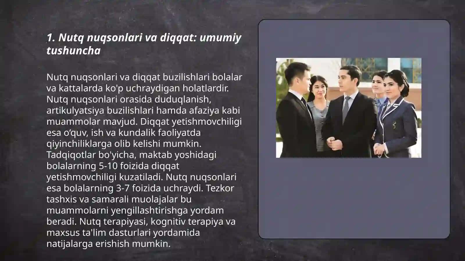 Nutq nuqsonlari bo'lgan bolalarning diqqat xususiyatlari 3
