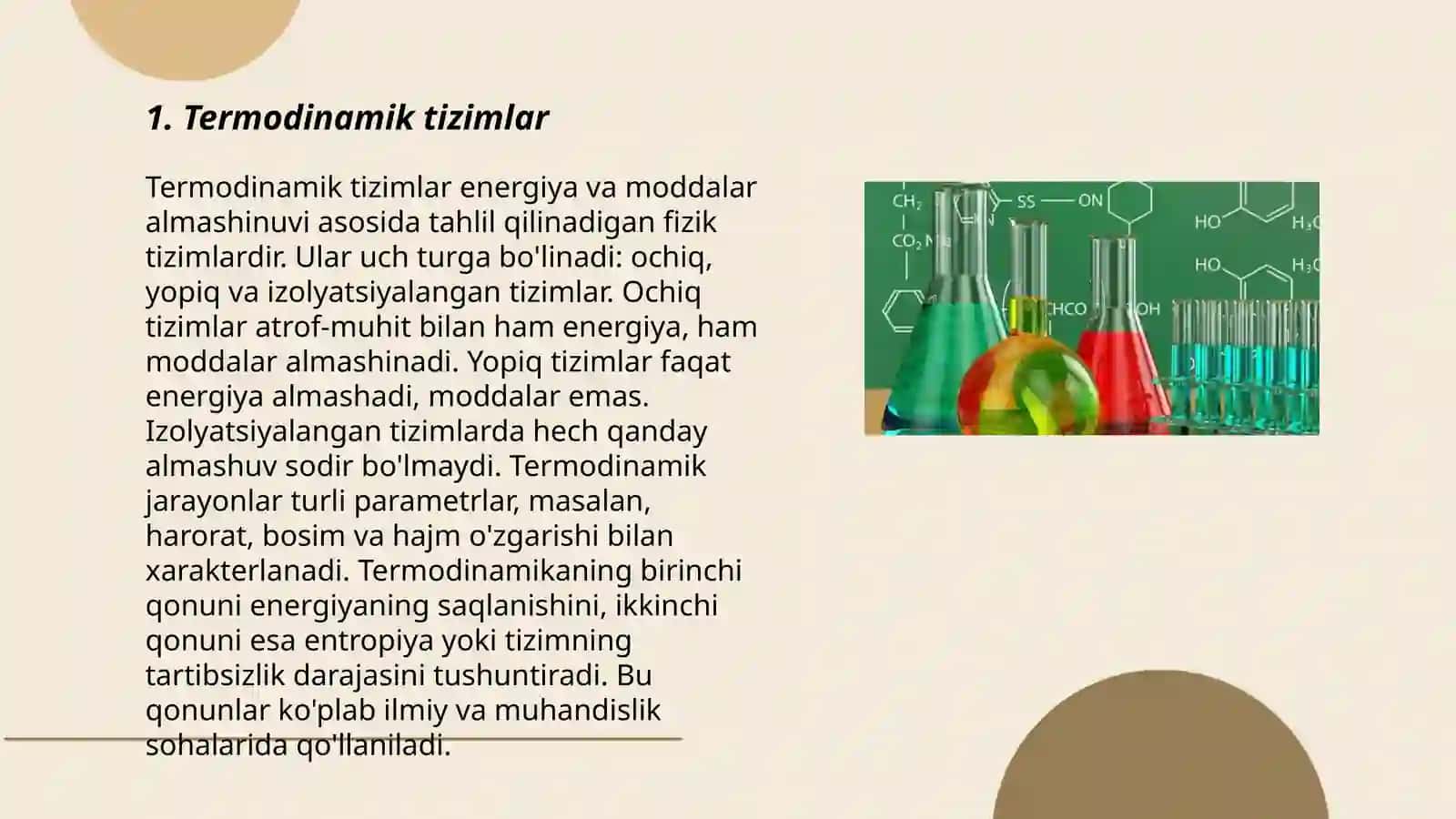 Statistik termodinamikaning asosiy tushunchalari 3