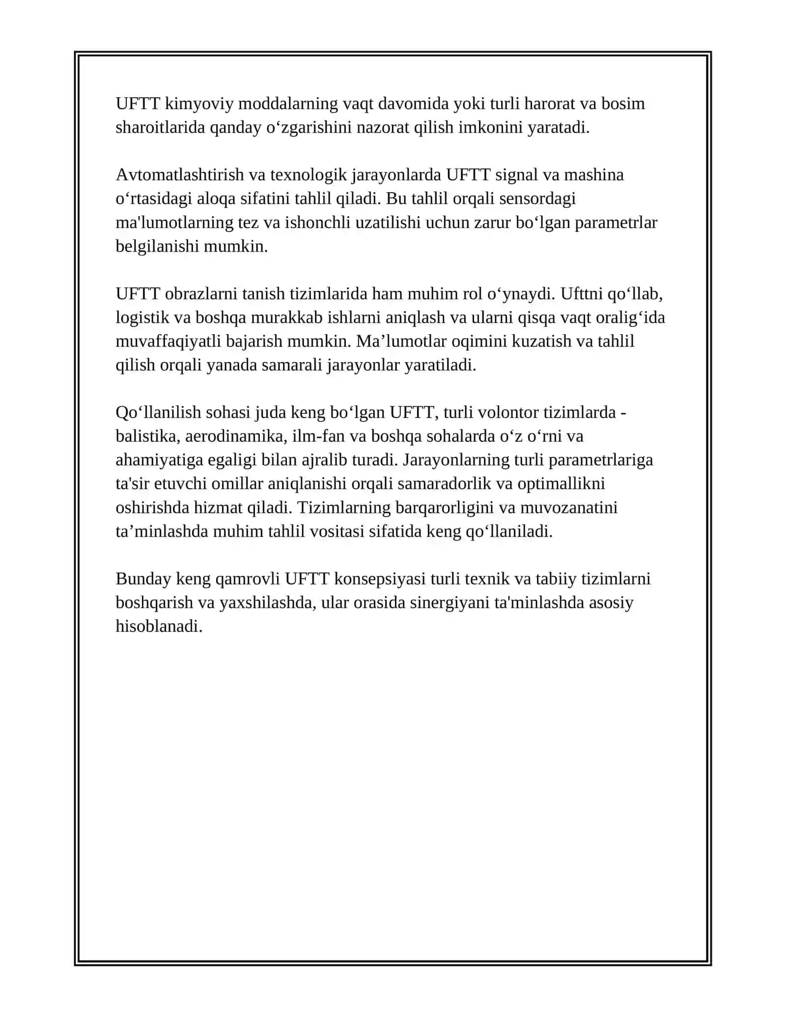 UFTT-QO‘LLANILISHI VA TASNIFI 3
