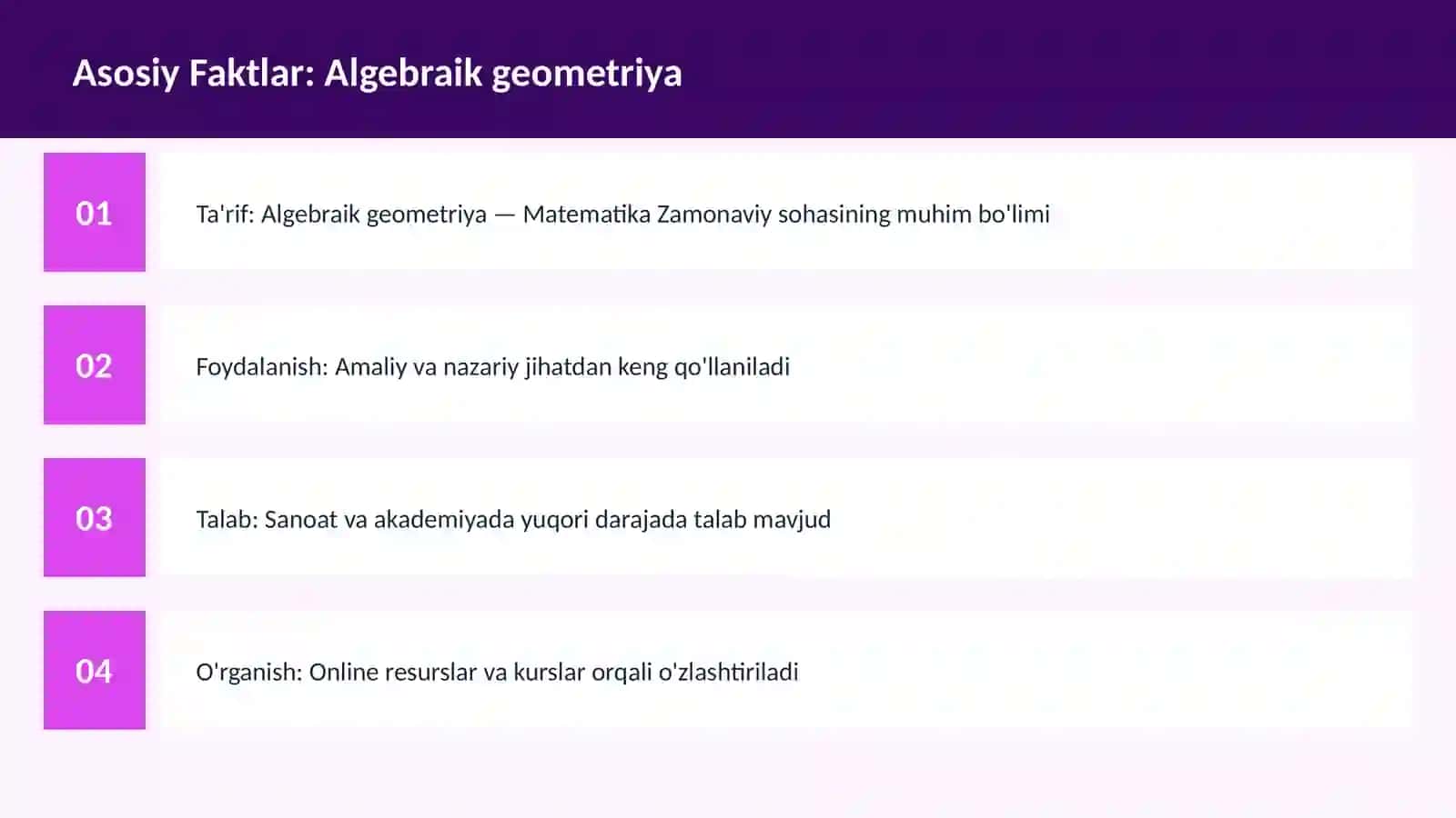 Algebraik geometriya 3