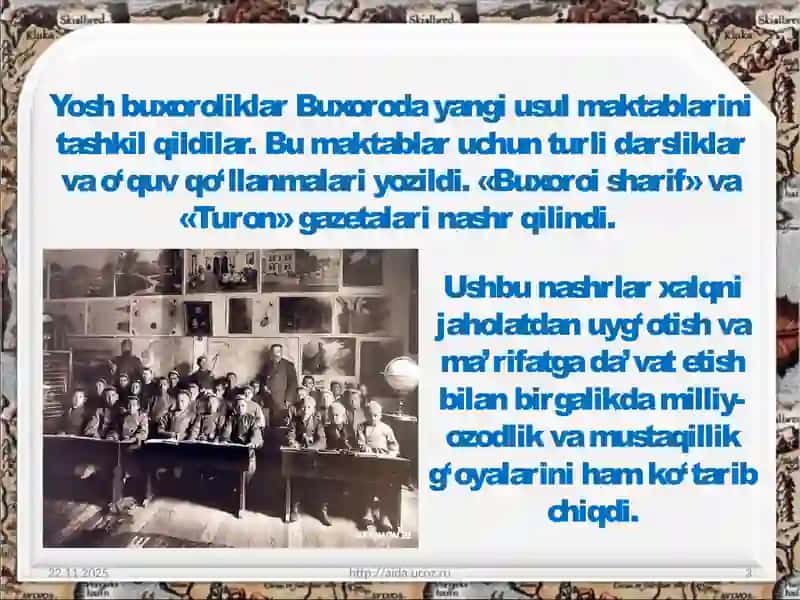 Yosh Buxoroliklar Harakati va Islohotlari 3