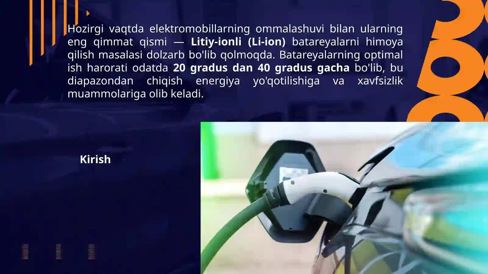 Elektromobil batareyalarini sovutish va isitish tizimlari 3