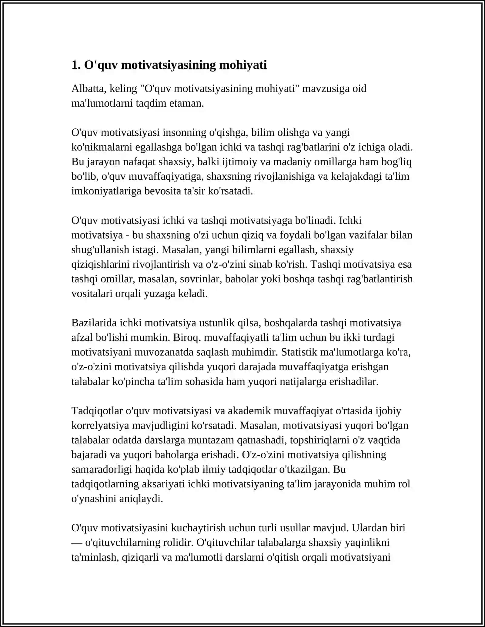O'QUV MOTIVATSIYASI 3