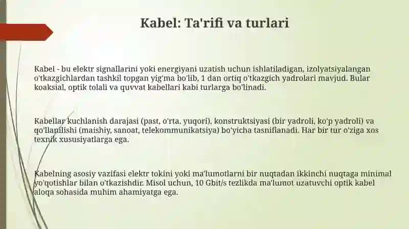 Kabelmoyi 3