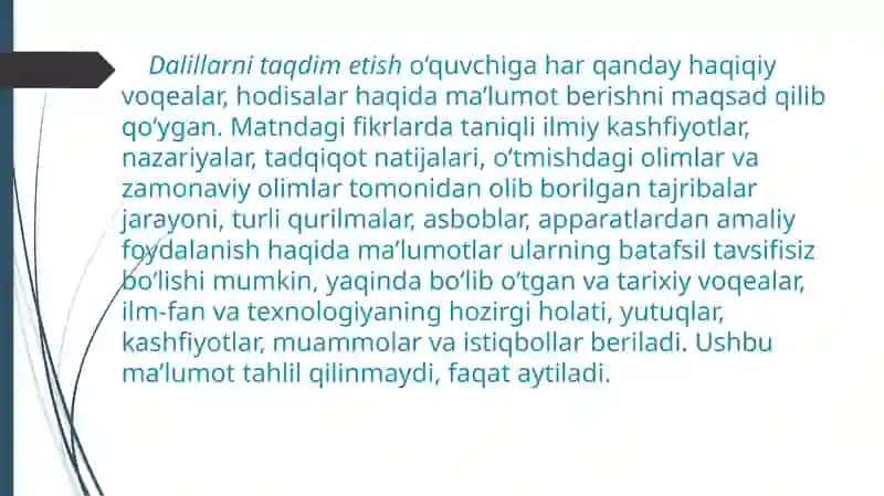 Ilmiy matnda dalillar, obyektlar, jarayonlar va xulosalarning berilishi. Ilmiy tadqiqot matnini yaratish. Mavzuni tanlash. Iqtibos keltirish. Parafraza. 3