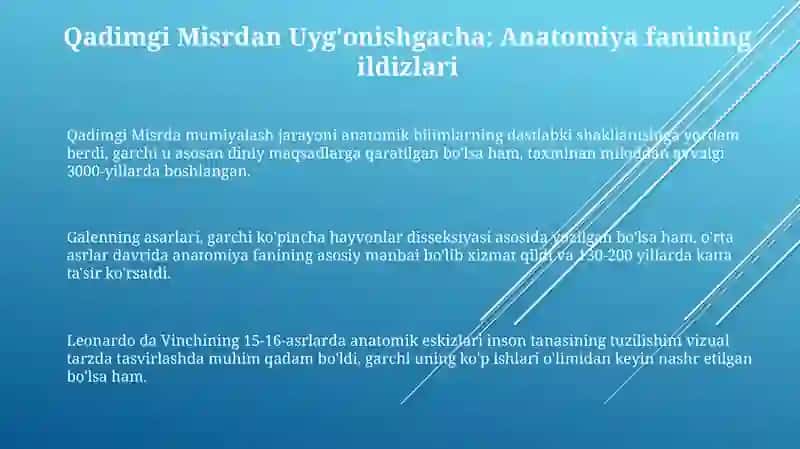 Anatomiya fanining rivojlanish tarixi 3