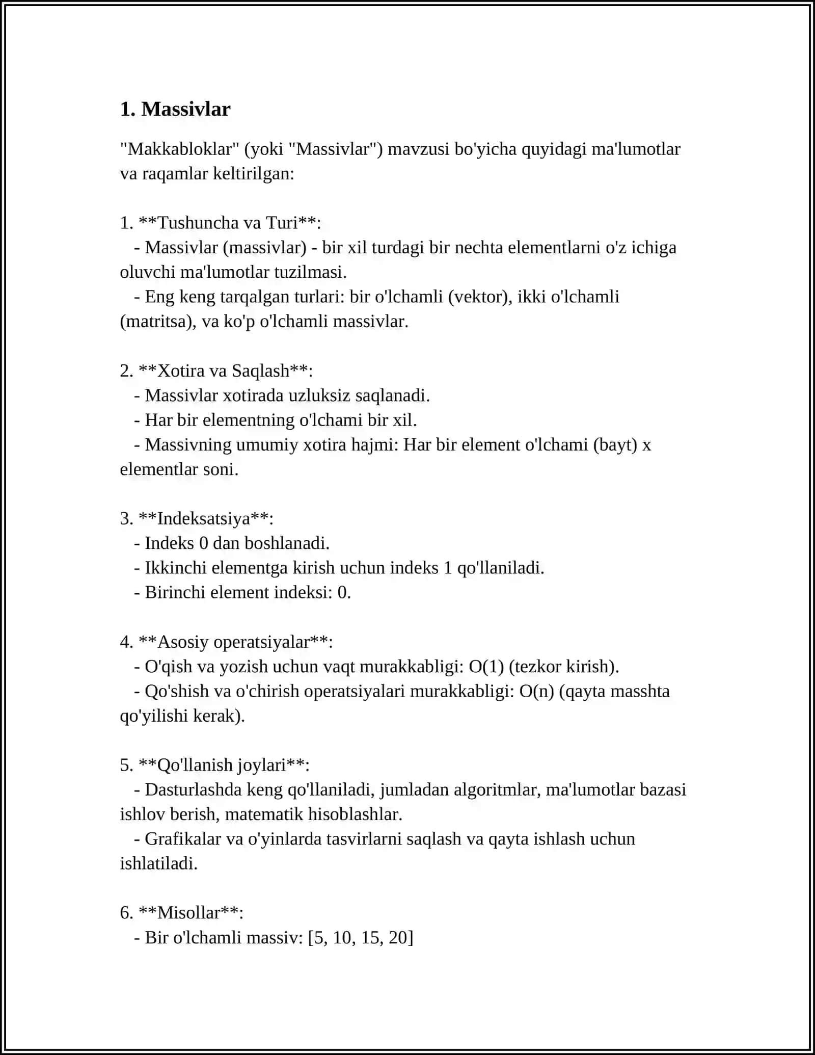 YARIMSTATIK MAʼLUMOTLAR TUZILMASI 3