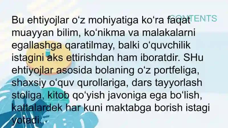 Kichik maktab yosh davrida psixik rivojlanish xususiyatlari.Taqdimot 3