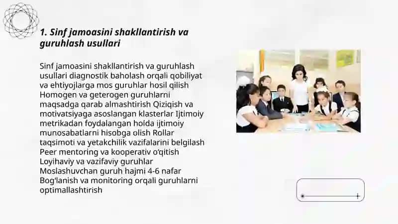 Sinf rahbarining oʻquvchilar jamoasi bilan ishlash usullari 3