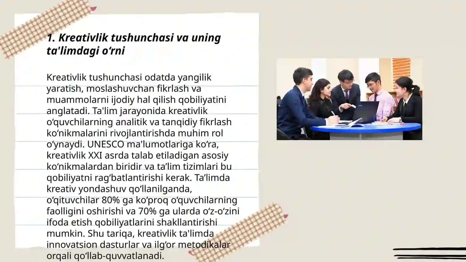 O'quvchilarni kreativligini oshirish metodikasi 3