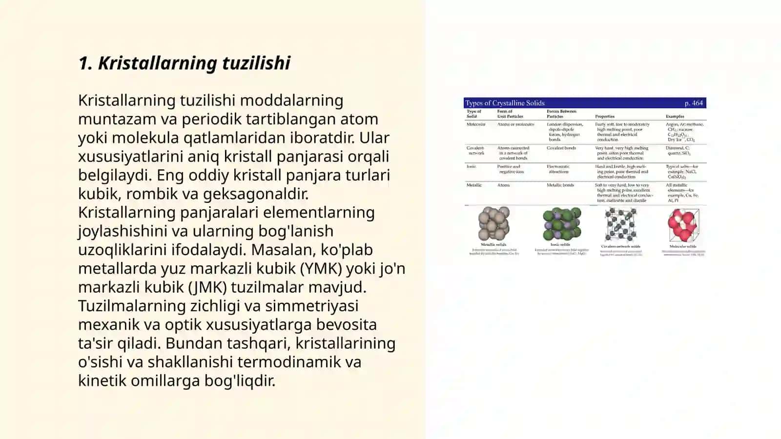 Kristallarni fizik-kimyoviy xossalari 3