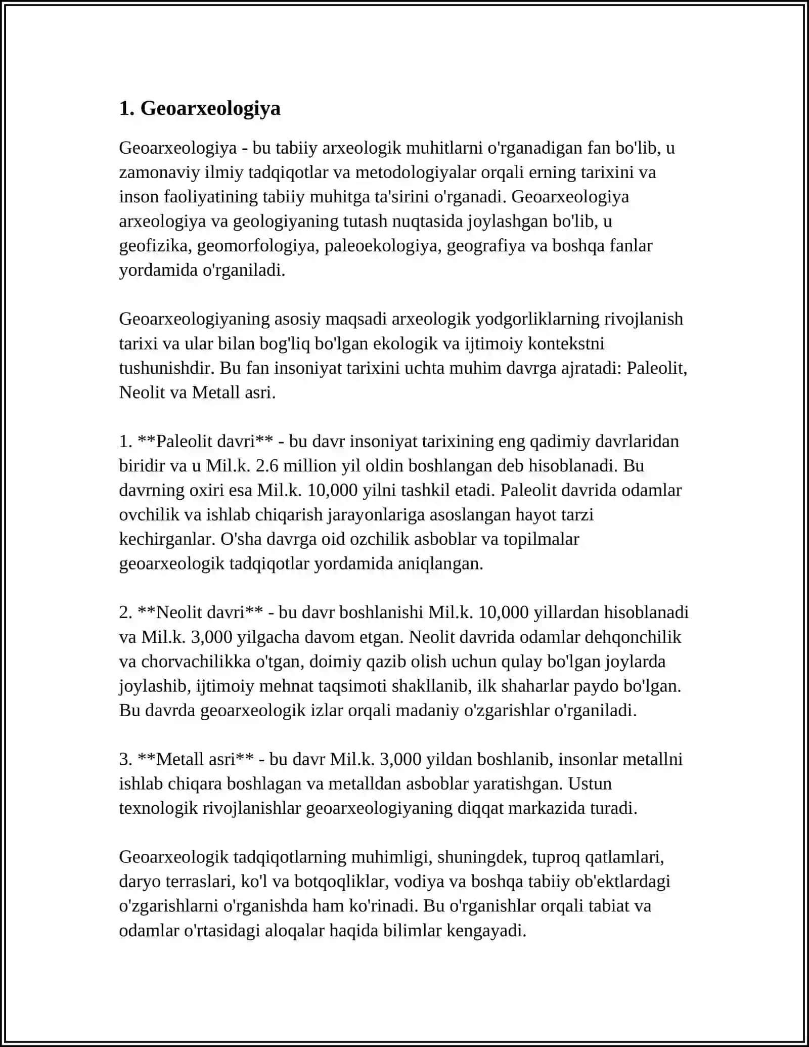 ARXEOLOGIYA FANNING YORDAMCHI TARMOQLARI 3