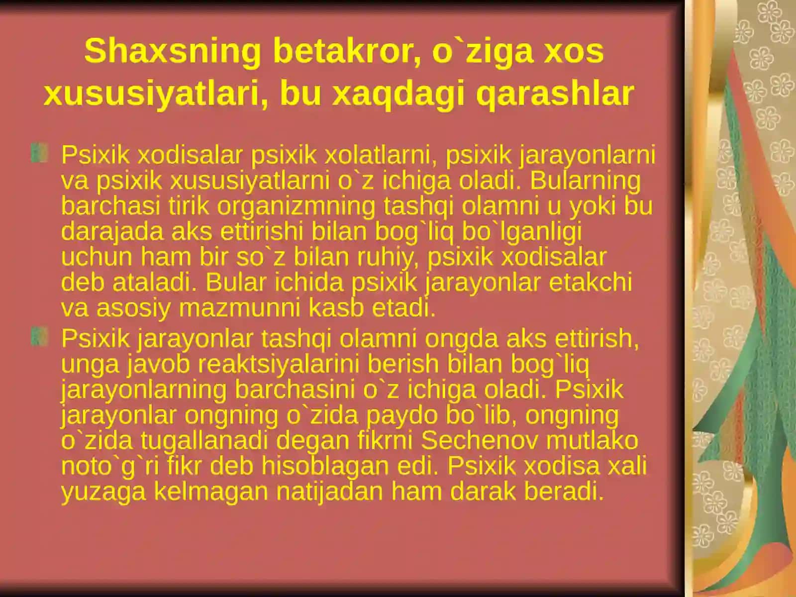 Individuallikning umumiy xususiyatlari 3