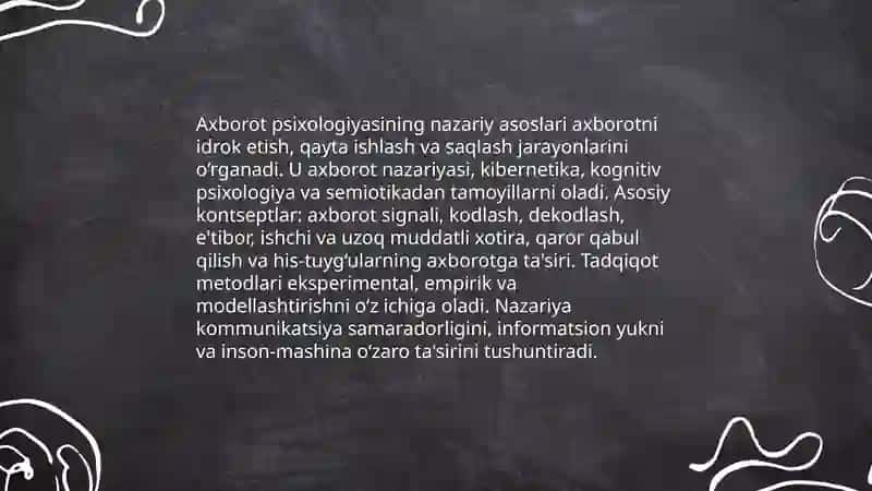 Axborot psixologiyasi 3