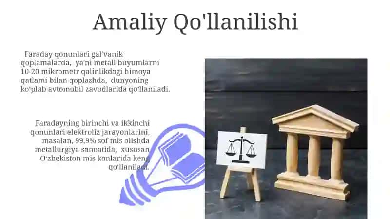 Faradeyning birinchi va ikkinchi qonuni 3