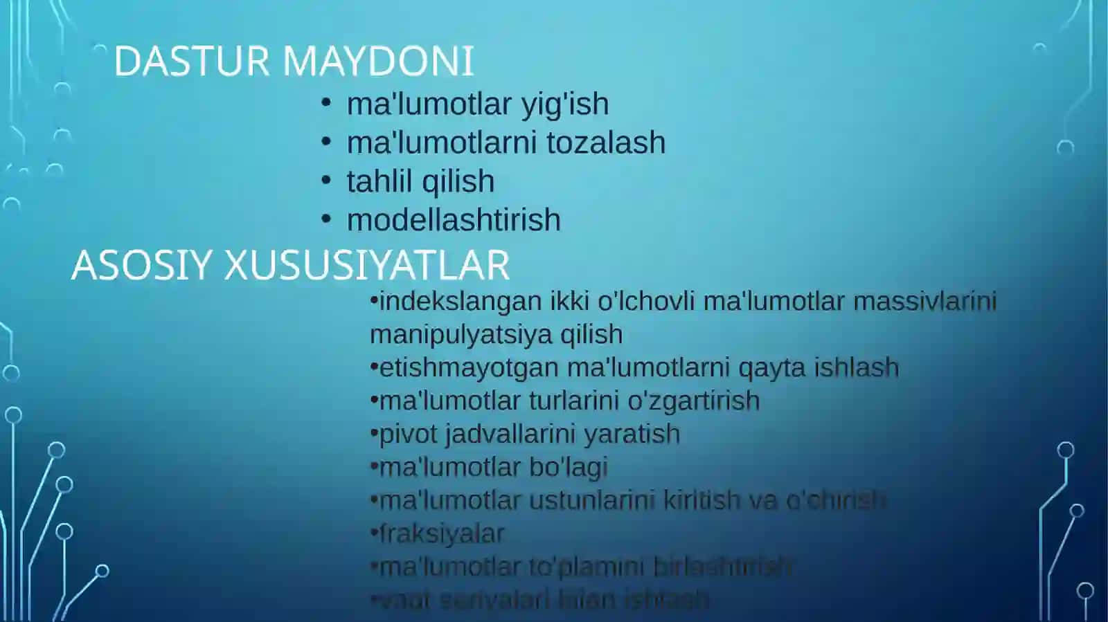 Pandas ga kirish: Pythonda ma'lumotlarni tahlil qilish 3