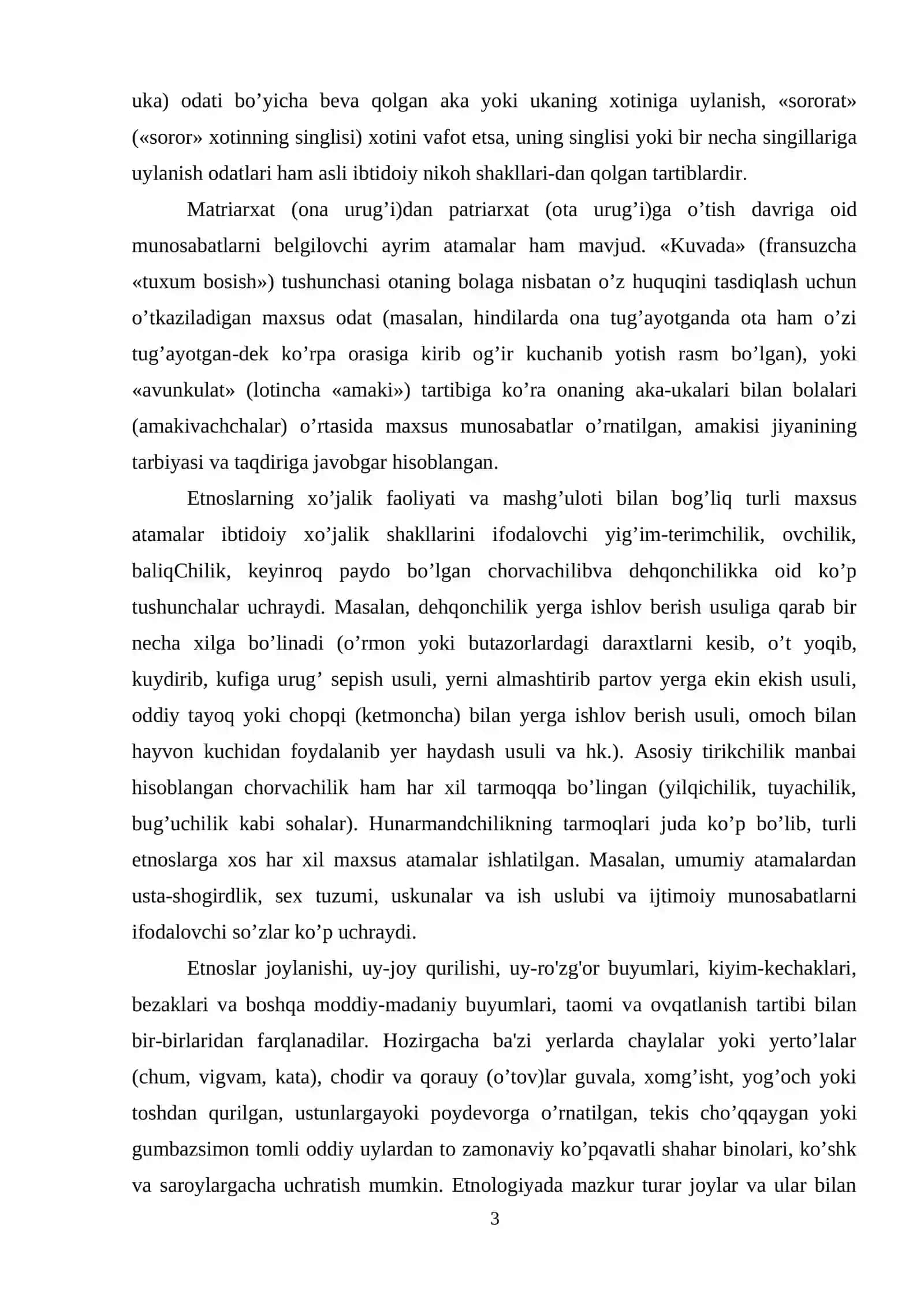 ETNOLOGIYAGA OID MAXSUS ATAMALAR VA FANNING TADQIQOT USULLARI 3