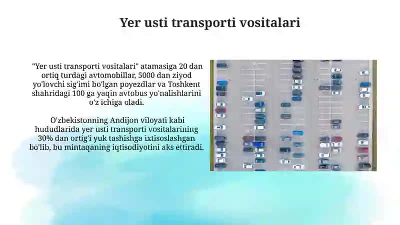 Yer usti transporti vositalari 3