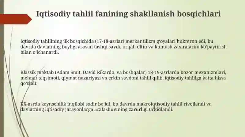 Iqtisodiy tahlil 3
