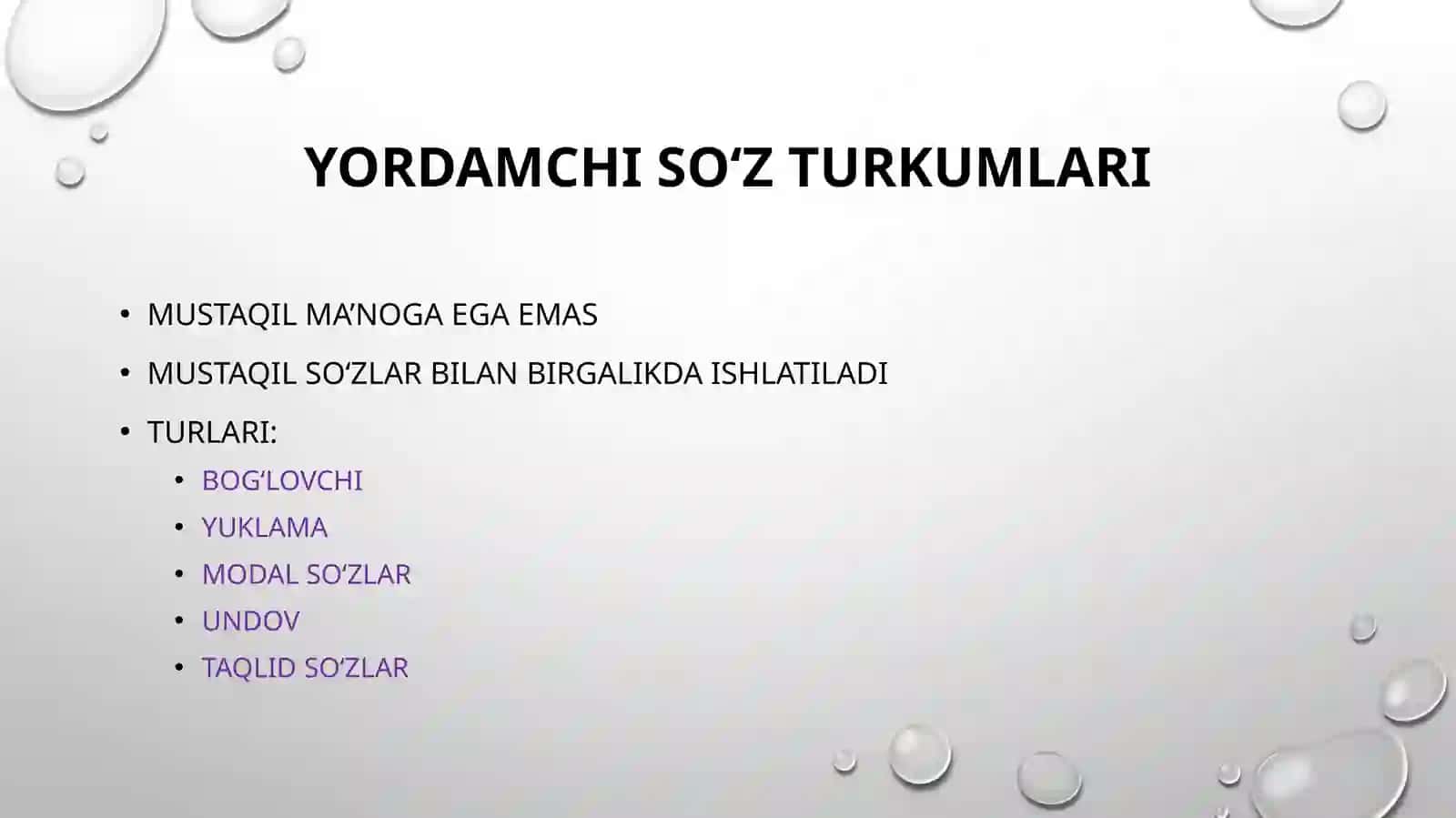 So‘z turkumlari 3