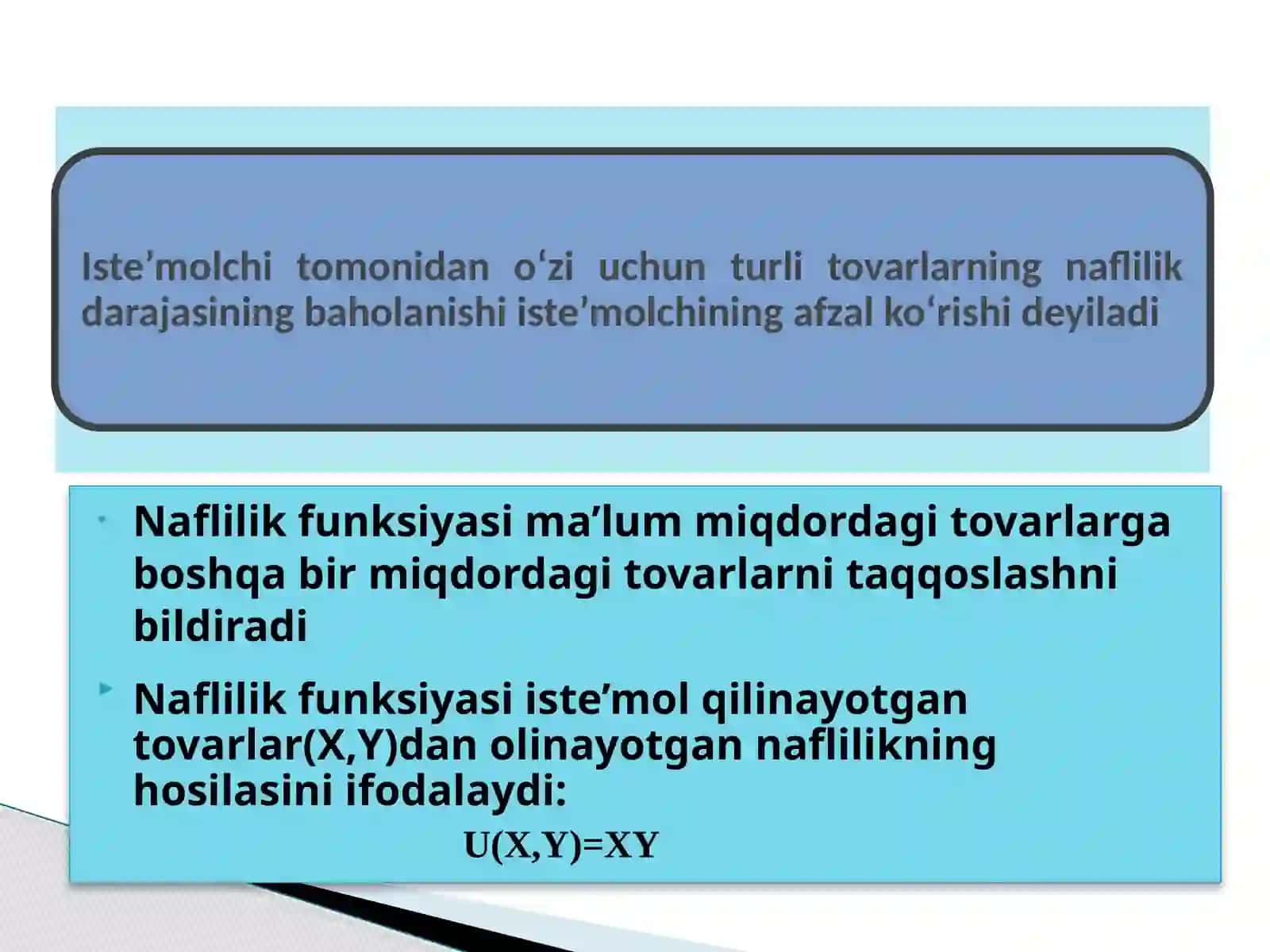 ISTE’MOLCHI XULQI NAZARIYASI 3