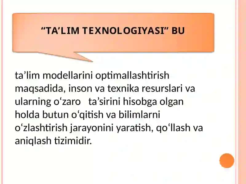 Rivojlantiruvchi ta’lim texnologiyalari 3