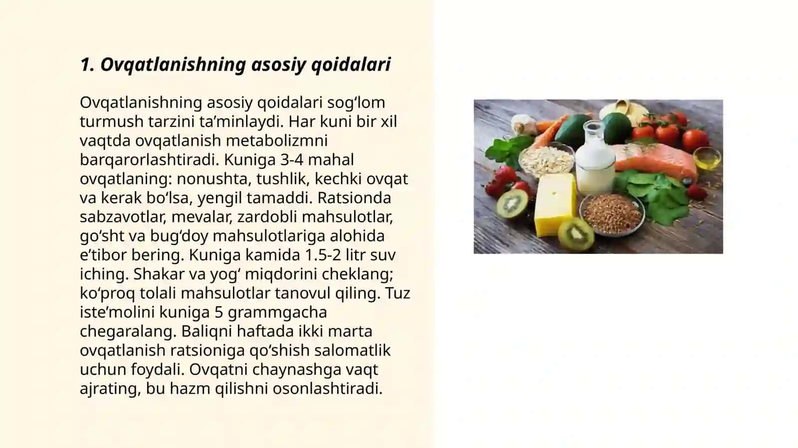 Ovqatlanish tartibi 3