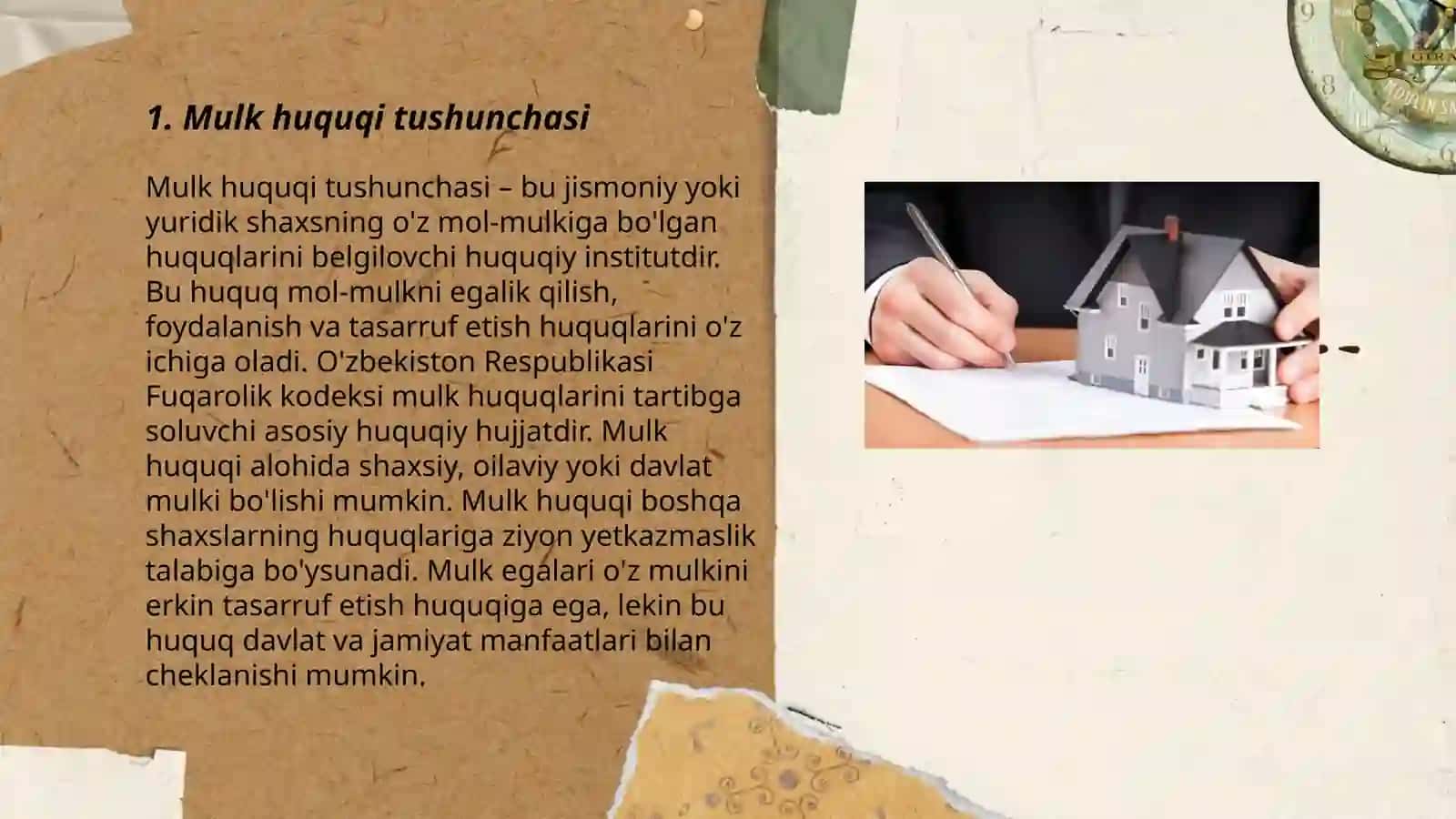 Mulk huquqlari nazariyasi 3