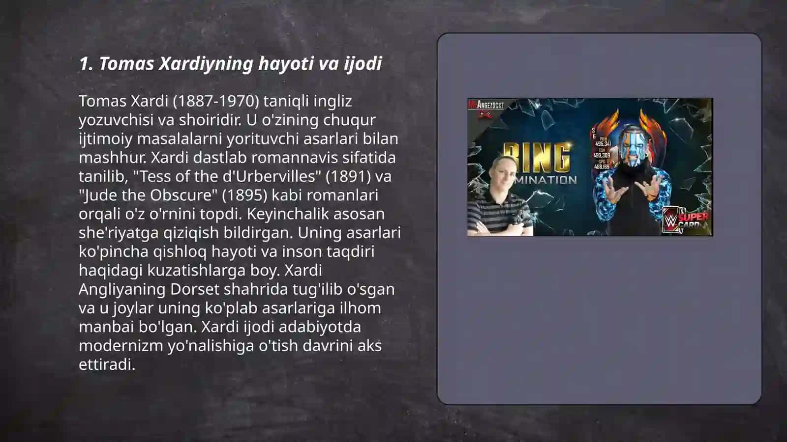 Tomas Xardiyning hayoti va ijodi 3