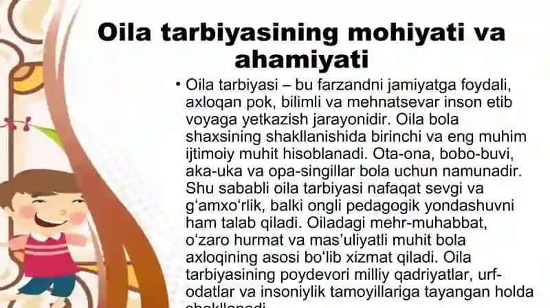 Oila tarbiyasi metod shakl va vositalari 3