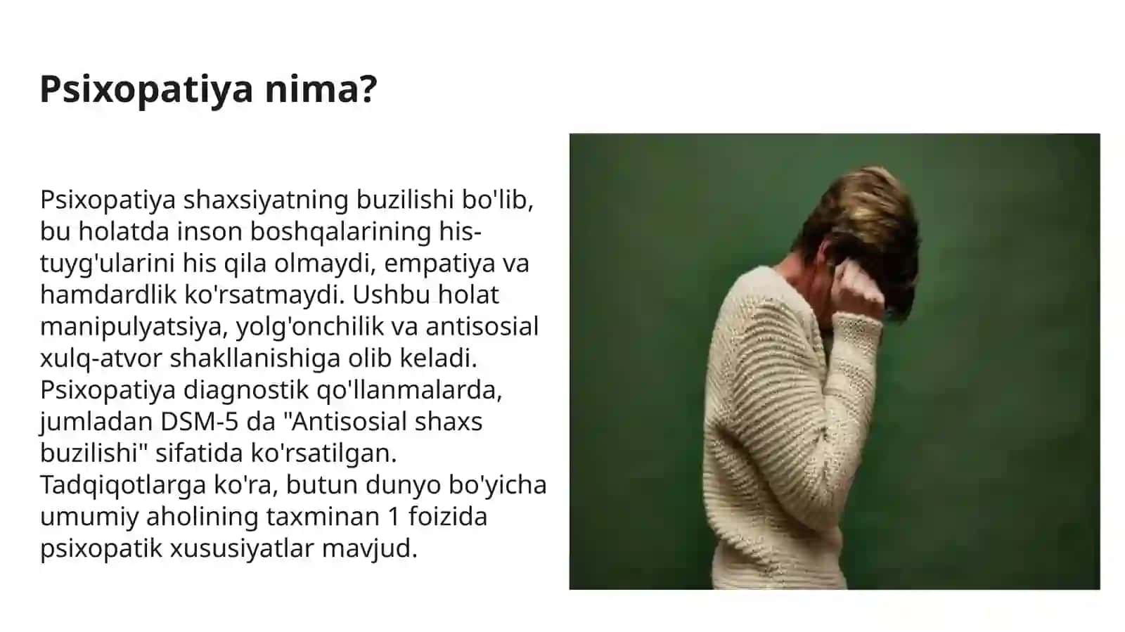 Psixopatiya turlari va ularning xulq-atvorga ta'siri 3