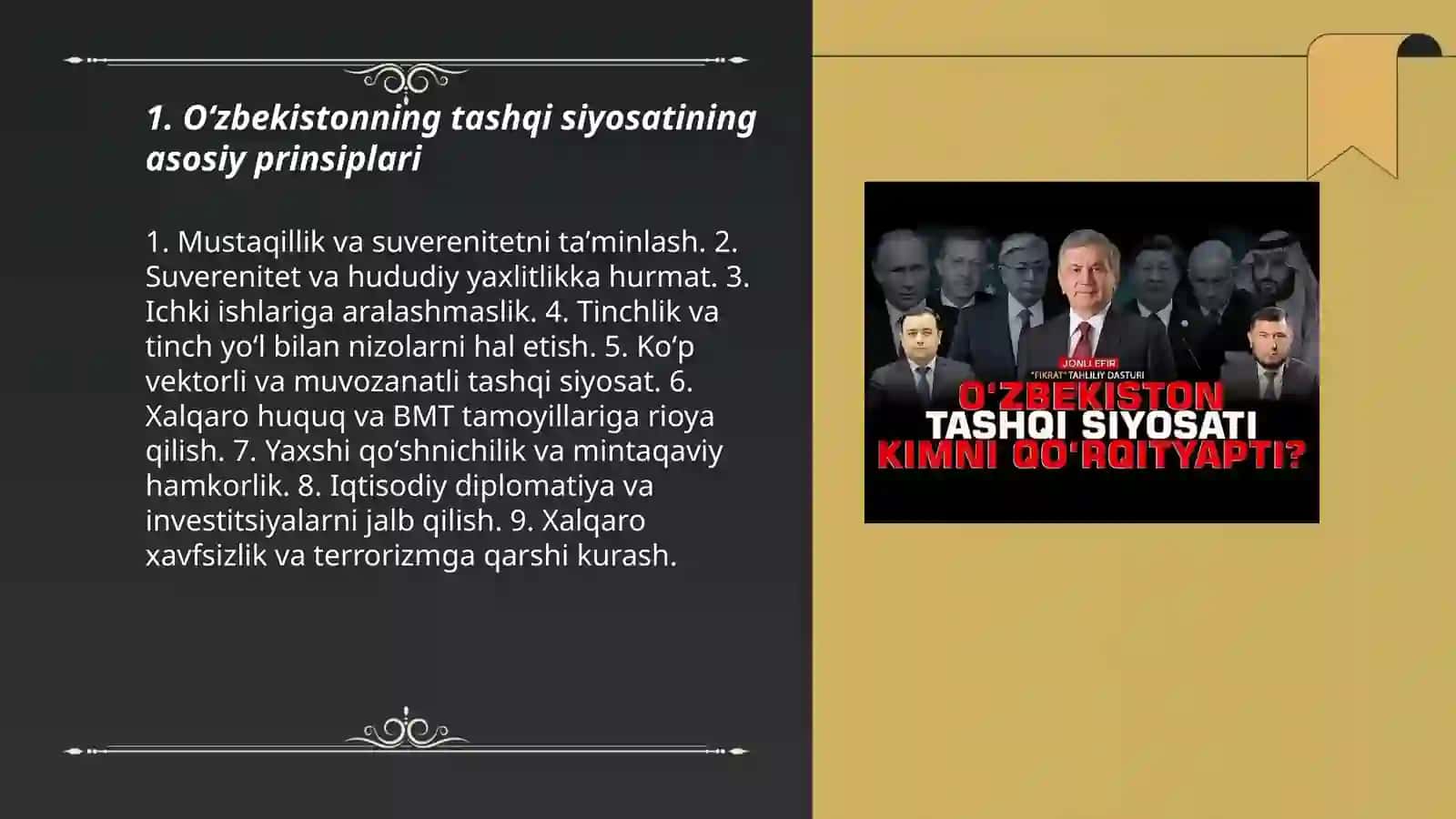 Oʻzbekistonning tashqi siyosati 3